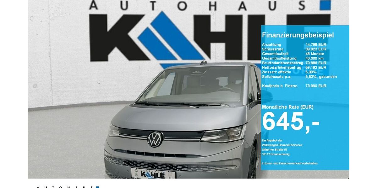 VW T7 Multivan 19.900 km 73.990 &euro; Hannover 30419